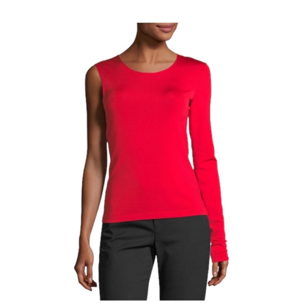 Helmut Lang Crewneck One Sleeve Fitted Tee XS